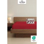 The Berb Likralı Penye Lastikli Çarşaf, Premium Penye Kumaş, Yüksek Gramaj | Özel Kutusu ile - Kırmızı - 120x200