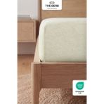 The Berb Pamuklu Havlu Çarşaf | 4 Kenarı Lastikli | Tek/çift Kişilik Lastikli Havlu Çarşaf | - 120x200 - Bej