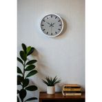 The Best Nzm Zentime 40 Cm Metal Beyaz Modern Duvar Saati