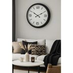 The Best Nzm Zentime Siyah Modern Şık 60 Cm Metal Duvar Saati