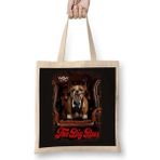 The Big Boss Pug Köpek Bez Çanta Uzun Saplı - Açık Bej - 40 X 40