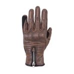 The Biker Jeans Retro Brown Korumalı Motosiklet Deri Eldiveni
