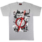 The Boys Supes Graffiti Kadın Erkek Arkadaşı Fit Tişört, Resmi Ürün | Gevşek Baggy Büyük Yuvarlak Yaka Grafik Top, Doğum Günü Hediyesi Fikri, Ev veya Spor Salonu için, gri (heather grey), 5XL