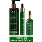 The Ceel 3'lü Saç Bakım Seti 400-499 ml Aşırı Yıpranmış Saçlara Dökülme Karşıtı Etki ve Vegan Formül