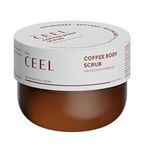 The Ceel Kahve Özlü Vücut Peelingi 275 g - Arındırıcı & Pürüzsüz Görünüm Destekleyici Vücut Scrub, Greyfurt Yağı ve Epsom Tuzu İçeren Bakım