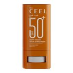 The Ceel Soft Touch Aydınlatıcı Etkili Stick Güneş Kremi SPF 50+ PA++++, Yüz ve Vücut İçin Suya Dayanıklı Leke Karşıtı Güneş Koruyucu, Shea Yağı ve Bitkisel Özlü Nemlendirici Etki, 18 gr