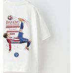 The Champ Clothing Earned Not Gıven Yazılı Futbol Tasarım Baskılı Beyaz Çocuk T-Shirt