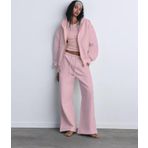 The Champ Clothing İçi Polar Oversize Kesim Kapüşonlu Pembe Eşofman Takımı
