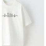 The Champ Clothing Satranç Ritim Tasarım Baskılı Beyaz Çocuk T-Shirt