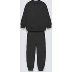 The Champ Clothing Siyah Çocuk Bisiklet Yaka Bel Ve Paça Lastikli Basic Içi Polar Eşofman Takımı