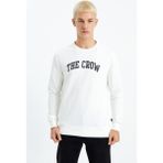 The Crow Bej Erkek Sweatshirt - Ekru