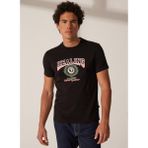 The Crow Bisiklet Yaka Baskılı Siyah Erkek T-Shirt TC7110 - M
