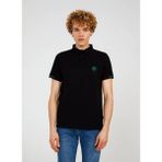 The Crow Düz Siyah Erkek Polo T-Shirt Summer Polo - 3XL
