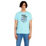 The Crow Erkek T-Shirt Beden, Mavi, L, TC7123