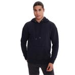 The Crow Kapüşon Yaka Siyah Erkek Sweatshirt TC3909, S