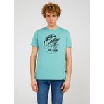 The Crow TC711110 Bisiklet Yaka Baskılı Mint Erkek T-Shirt