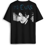 The Cure Robert Smith Vintage Retro Rock Music Müzik Baskılı Oversize T-shirt Siyah Unisex Tişört