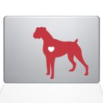 The Decal Guru I Love My Boxer Köpek Çıkartması Vinil Çıkartma, 13 inç MacBook Pro (2015 ve Daha Eski Modeller), Kırmızı (1481-MAC-13P-DR)