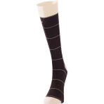 The Don Çizgili Desenli Bambu Erkek Çorap Kahve Krem - 39 - 42 - Kahverengi