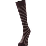 The Don İnce Çizgili Erkek Bambu Çorap Kahverengi - 39 - 42
