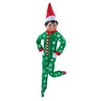 The Elf on the Shelf Claus Couture Kar Tanesi Snuggle Tulum Pijamalar - İzci Elfiniz İçin Rahat Pijamalar - Yeşil Kar Tanesi baskılı Tulum dahildir
