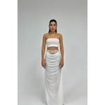 The evecen Dantelli Beyaz Candy Korse Etek Beyaz M/L
