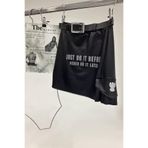 The evecen İnce Deri Mini Etek Siyah S/M