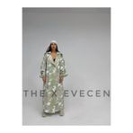 The evecen Oversize Camouflage Trençkot Haki Standart