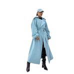 The evecen Oversize Kot Trençkot Mavi Standart