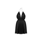 The evecen Silver Short Dress (Özel Tasarım Simli Elbise) siyah XS