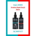 the fair. Argan Arındırıcı Kepek Karşıtı Saç Serumu ve Ahabha Bakım Serum Seti - 1