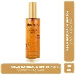 The Fair Sun Light Shine SPF50 PA Parıltılı Güneş Koruyucu 30 ml Vücut ve Saç Yağı