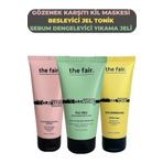 The Fair The Fair. Gözenek Karşıtı Kil Maskesi Besleyici Jel Tonik ve Nemlendirici Yıkama Jeli Seti