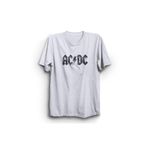 The Fame ACD Metallic Logo Rock Metal Müzik Grubu Beyaz Kadın T-shirt