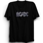 The Fame Acdc, Metallic Logo, Rock Metal Müzik Grubu Tişörtü - 2XL - Siyah