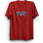 The Fame Acdc, Metallic Logo, Rock Metal Müzik Grubu Tişörtü - XL - Kırmızı