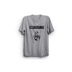The Fame Akrepler Classic Logo Rock Metal Müzik Grubu Gri Kadın T-shirt