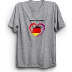 The Fame Almanya Germany Deutschland Gri Kadın T-shirt