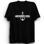 The Fame Anchored Soul Çapa Gemi Gemici Bahriye Ship Captain Kaptan Siyah Kadın T-shirt