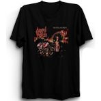 The Fame Angel Witch Frontal Assault Rock Metal Müzik Grubu Siyah Kadın T-shirt