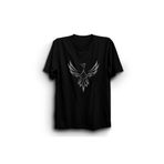 The Fame Anka Kuşu Phoenix Bird Siyah Kadın T-shirt