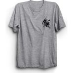 The Fame Aslan Burcu Leo Astroloji Gri Kadın T-shirt
