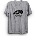 The Fame Box Arctic Monkeys Klasik Logo, Rock, Metal Tişört - Gri
