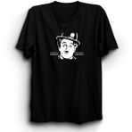 The Fame Box Charlie Chaplin, Şarlo, Tişört - XL - Siyah