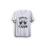 The Fame Cash Guitar Rock N Roll Beyaz Kadın T-shirt