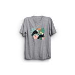 The Fame Çift Tukan Toucan Luck Şans Kuş Birds Toucan Partners Gri Kadın T-shirt