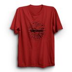 The Fame Crcss, Tools Logo, Rock Metal Müzik Grubu Baskılı, Unisex%100 Pamuk Tişört, Kırmızı, XL
