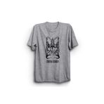 The Fame Dimmu Logo Rock Metal Müzik Grubu Gri Kadın T-shirt