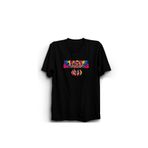 The Fame Dragons Colorful Design Rock Metal Müzik Siyah Kadın T-shirt