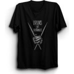 The Fame Drums And Drummers, Davul ve Davulcu, Bateri, Baterist Tişört - 3XL - Siyah